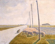 The Road to Nieuport, 1888. Creator: Alfred William Finch.