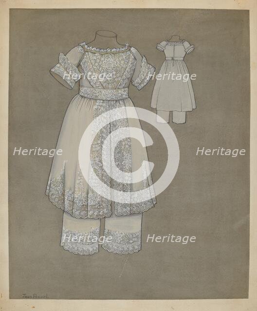 Child's Dress, c. 1938. Creator: Jean Peszel.