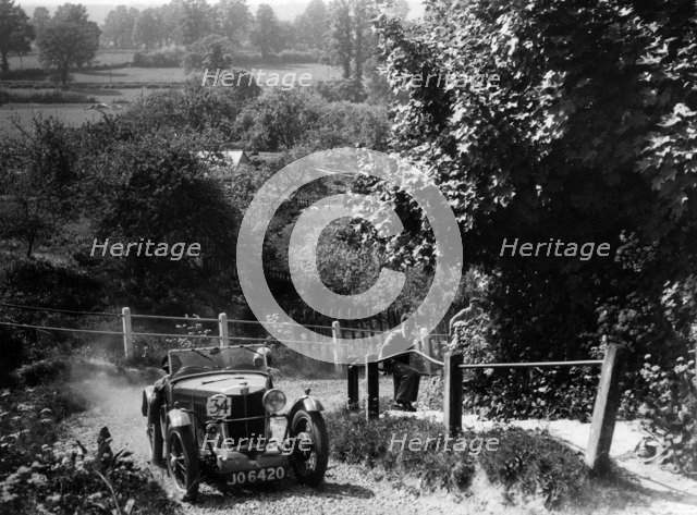 MG J2 1933 West Hants Ibberton Hill Climb Artist: Unknown.
