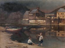 River Scenery, c1889. Creator: Karl von Pidoll.