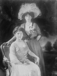 Mrs. Thos. Walsh and Mrs. McLean, her daughter, 1910. Creator: Bain News Service.