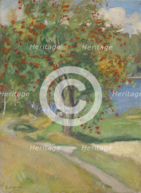 Rowan Tree, 1908. Creator: Pekka Halonen.