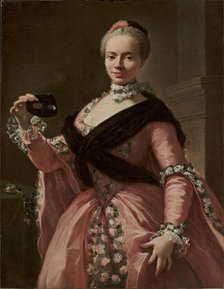Portrait of Anna de Banzi Carrati, 1760. Creator: Gandolfi, Ubaldo (1728-1781).