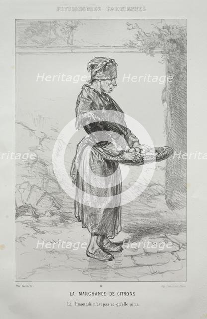 La Marchande de Citrons. Creator: Paul Gavarni (French, 1804-1866).