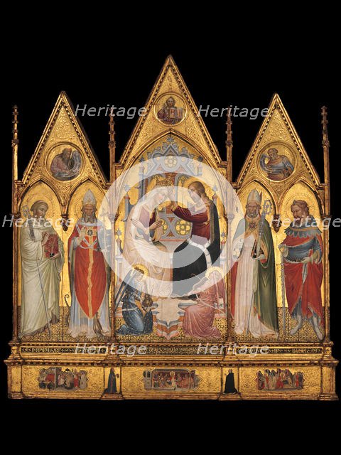 The Coronation of the Virgin, and Saints, 1394. Creator: Giovanni di Tano Fei.