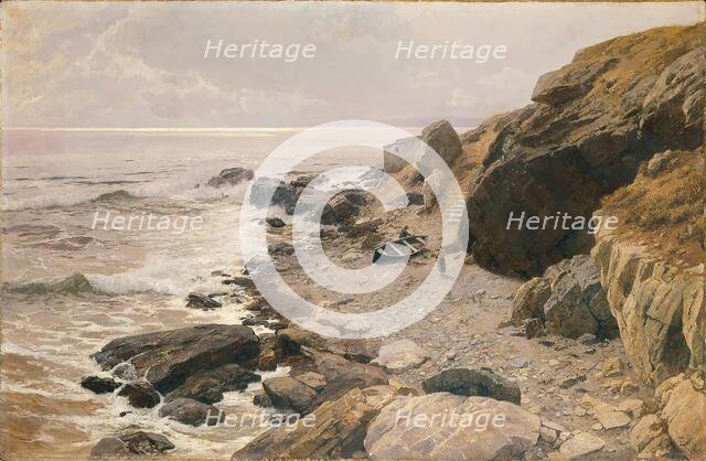 On the Riviera (rocky coast), 1887/1888. Creator: Alfred Zoff.