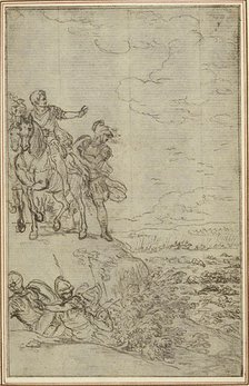 Study for Lucain's "La Pharsale", Canto VII, c. 1766. Creator: Hubert Francois Gravelot.