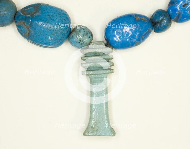 Amulet of a Djed Column, Egypt, Late Period, Dynasties 26-31 (664-332 BCE). Creator: Unknown.