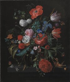 A Bunch of Flowers, 1659-1727. Creator: Jacob van Walscapelle.