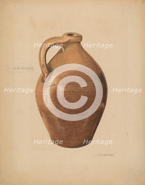 Demi-John Pottery, c. 1937. Creator: John Jordan.