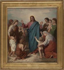 Esquisse pour l'église Notre-Dame-des-Blancs-Manteaux : Le Christ au milieu des enfants, 1873. Creator: Charles-Henri Hilaire Michel.