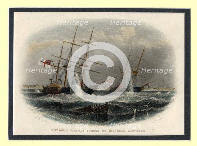 The mining of the Merlin and Firefly off Kronstadt on 9 June 1855, 1855-1856.