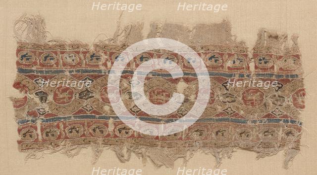 Fragment of a Tiraz-Style Textile, 1100s. Creator: Unknown.