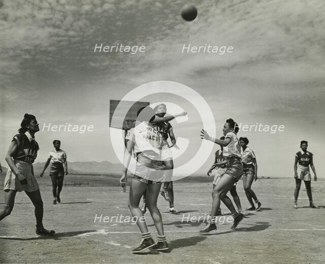African American women, members of the 32nd and 33rd Company's Women's Army..., 1939 - 1945. Creator: United States Army.