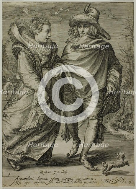 Winter, from The Four Seasons, 1601. Creator: Jan Saenredam.