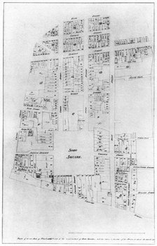 Plan of the Duke of Portland's estate, Soho Square, London, 1907. Artist: Unknown