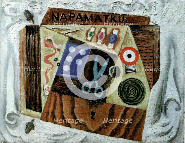 Still Life with Scissors, 1916. Artist: Capek, Josef (1887-1945)