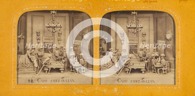 Cafe Chez Satan, 1860s. Creator: Adolphe Block.