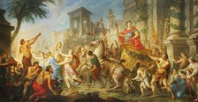 The Entry of Mark Antony into Ephesus, 1741. Creator: Natoire, Charles Joseph (1700-1777)
