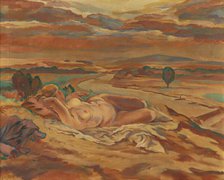 Nude and river, 1929. Creator: Alois Holub.