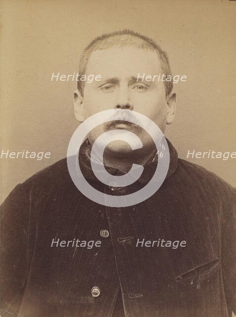 Perrier (dit Theriez). Louis. 35 ans, né le 25/8/58 à Paris Vllle. ébéniste. Anarchiste. 1..., 1894. Creator: Alphonse Bertillon.