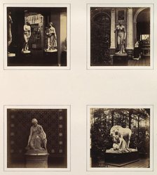 [Sculptures of the Medici Venus and Pomona, Venus, Esmeralda, and the Mourners], ca. 1859. Creator: Attributed to Philip Henry Delamotte.