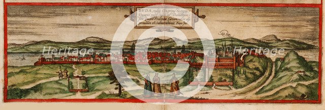 Buda, vulgo Ofen (From: Civitates orbis terrarium), 1572. Artist: Braun, Georg (1541-1622)