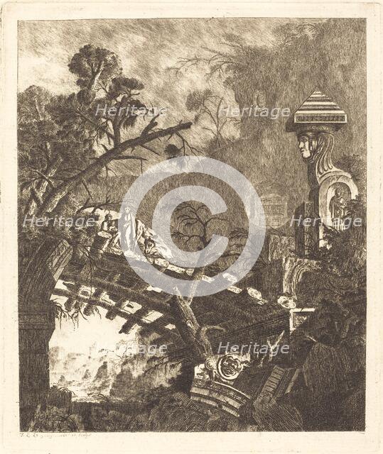 The Flight into Egypt, 1768. Creator: Jean-Laurent Legeay.