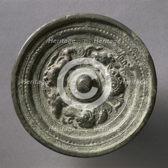 Mirror with Three Dragons , early 12th Century-early 13th Century. Creator: Unknown.