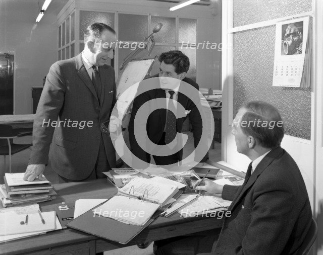 Drawing office scene, Edgar Allen's steel foundry, Sheffield, South Yorkshire, 1964. Artist: Michael Walters