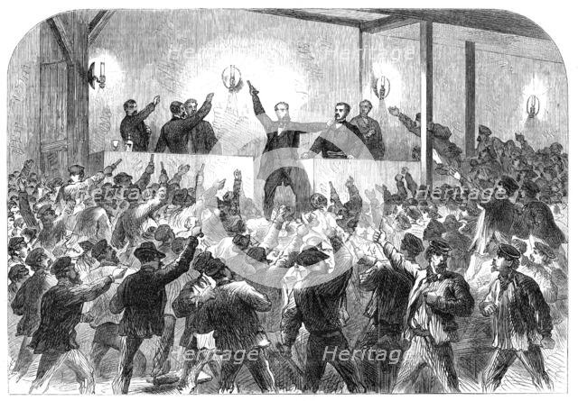The Disturbances in Paris: M. Flourens proclaiming the republic, 1870. Creator: Unknown.