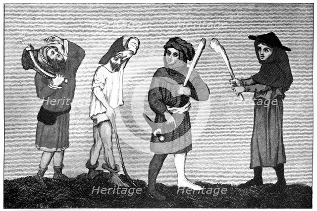 Artificers, 14th century, (1910). Artist: Unknown