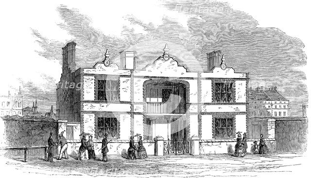 Prince Albert's model dwelling for the labouring classes, 1851. Artist: Unknown