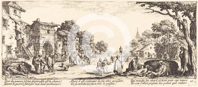 Dying Soldiers by the Roadside, c. 1633. Creator: Jacques Callot.