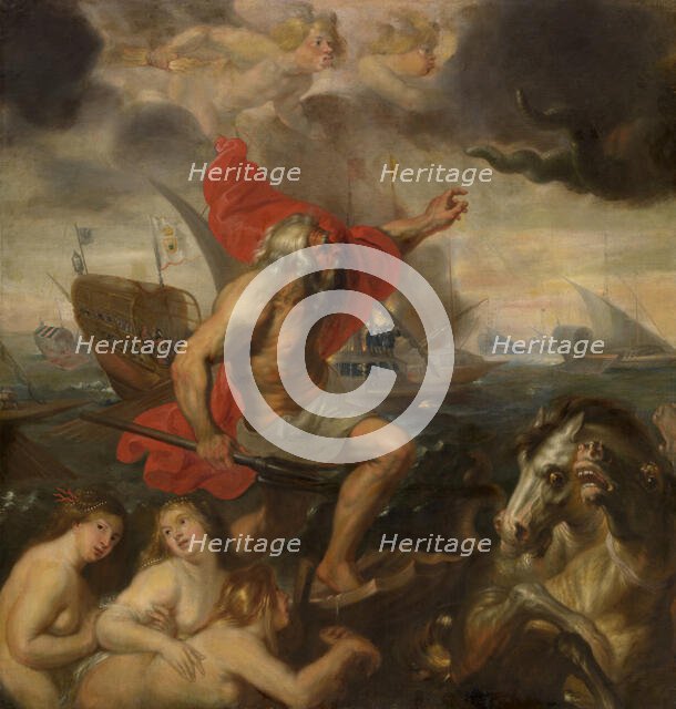 Quos Ego - Neptune Calming the Tempest, c1630s. Creator: Peter Paul Rubens.
