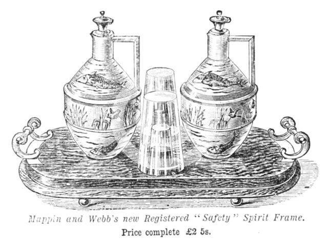 Mappin and Webb's new Registered "Safety" Spirit Frame, 1883. Creator: Unknown.