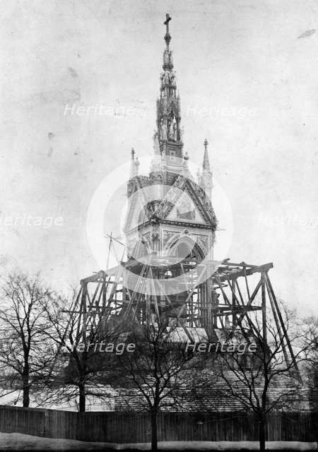 Albert Memorial, Kensington Gardens, Westminster, London, c1870. Creator: Unknown.
