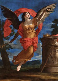 Allegory of Fame, Between 1646 and 1648. Creator: Romanelli, Giovanni Francesco (1610-1662).