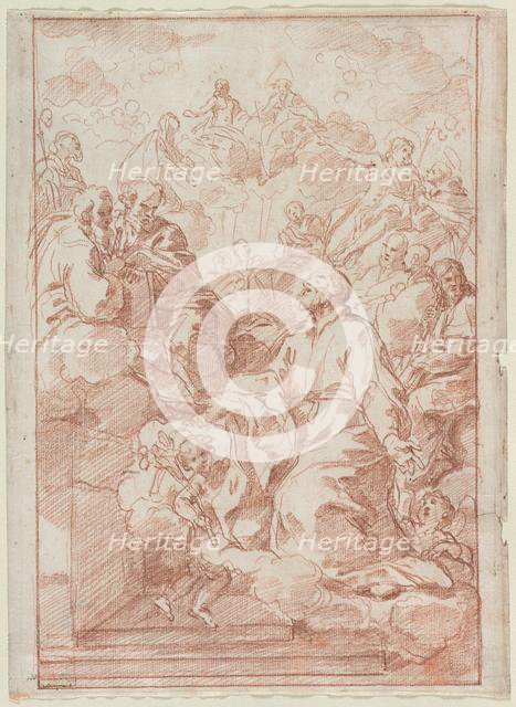 Vision of St. Philip Neri, c. 1673-75. Creator: Carlo Maratti (Italian, 1625-1713).