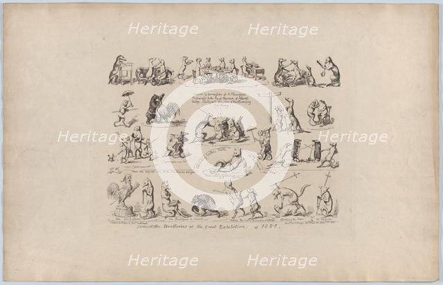 Some of the Drolleries of the Great Exhibition, 1851., 1851. Creator: George Cruikshank.