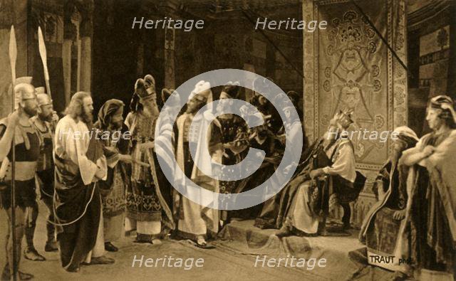 Jesus before Herod, 1922. Creator: Henry Traut.