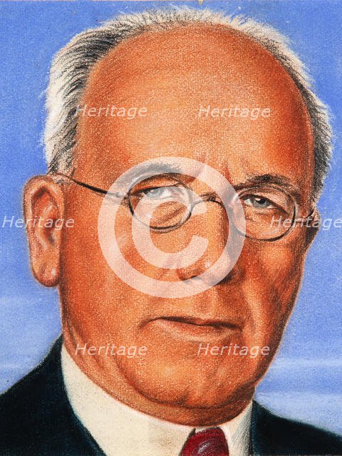 Peter Fraser 1944 (cropped), c1944. Creators: William Timym, Central Office of Information.