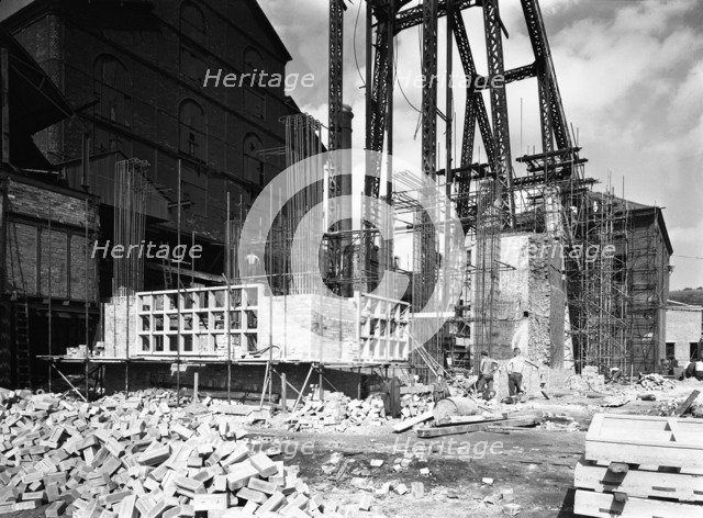 Modernisation of the South Yorkshire coalfields, Cadeby Colliery, near Doncaster, 1955. Artist: Michael Walters