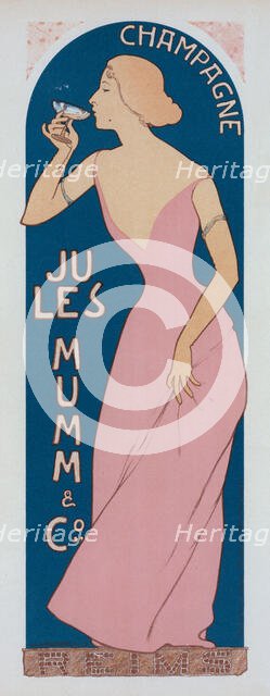 Affiche pour le "Champagne Jules Mumm"., c1898. Creator: Maurice Realier-Dumas.