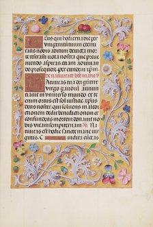 Decorated Text Page; Spinola Hours, about 1510-1520. Creator: Unknown.