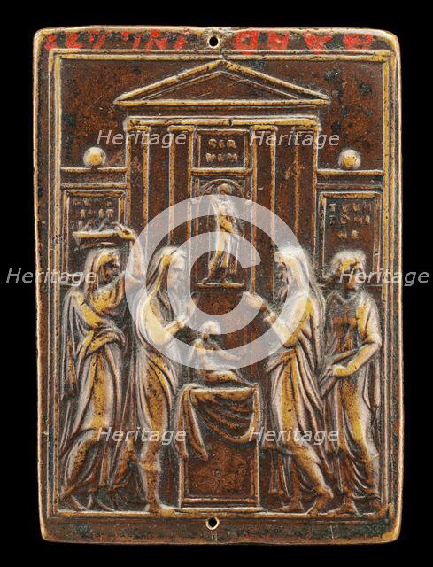 Presentation of Christ in the Temple [reverse], c. 1530s. Creator: Valerio Belli.