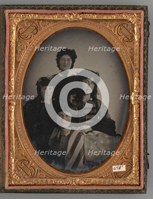 Untitled (Portrait of Four Women), 1864. Creator: Unknown.