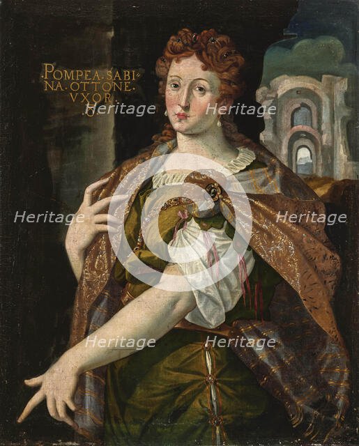 Portrait of Flavia Domitilla Major, wife of the Roman Emperor Vespasian, End of 16th century. Creator: Anonymous.