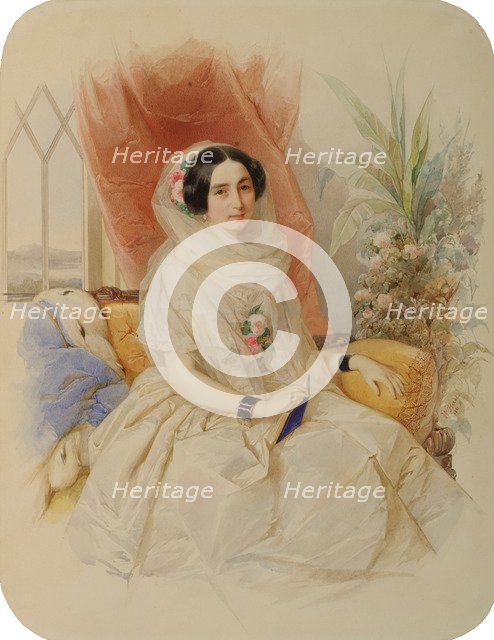 Portrait of Maria Ivanovna Goncharova (1815-1859), née Countess Meshcherskaya.