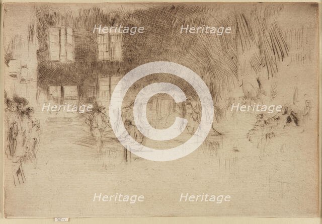 Murano-Glass Furnace, 1879-1880. Creator: James Abbott McNeill Whistler.